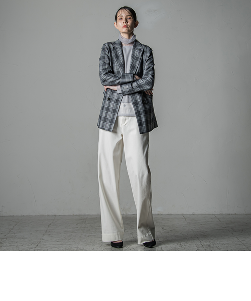 【大きいサイズ】イスコホワイトデニムパンツ