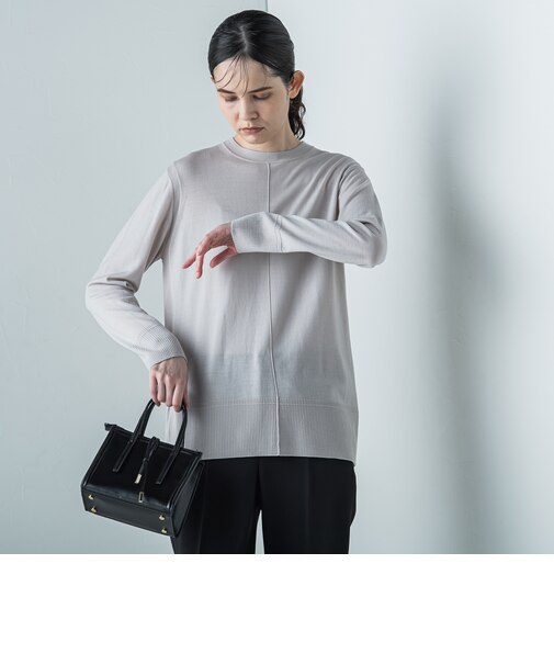 【大きいサイズ/手洗い可能】ECO LUXニットプルオーバー