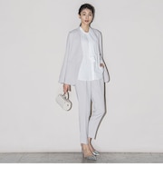 ダブルクロス2WAYタックテーパードパンツ≪洗濯機で洗える/セットアップ対応≫