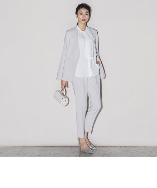 ダブルクロス2WAYタックテーパードパンツ≪洗濯機で洗える/セットアップ対応≫