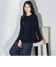 ダブルクロス2WAYペプラムブラウス≪洗濯機で洗える/セットアップ対応≫