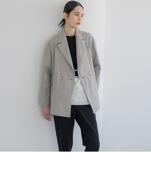 メモリータフタショート丈ライトアウター≪洗濯機で洗える≫