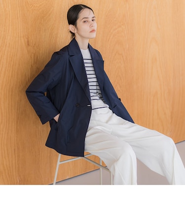 メモリータフタショート丈ライトアウター≪洗濯機で洗える≫