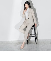 優しい履き心地アルガン2WAYテーパードパンツ≪洗濯機で洗える/セットアップ対応≫