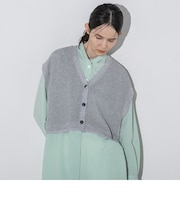 MONIAラメメッシュニットジレ≪手洗い可能≫