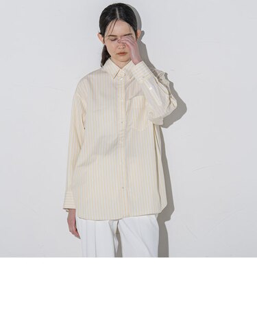 キレイ色ストライプシャツ≪洗濯機で洗える≫