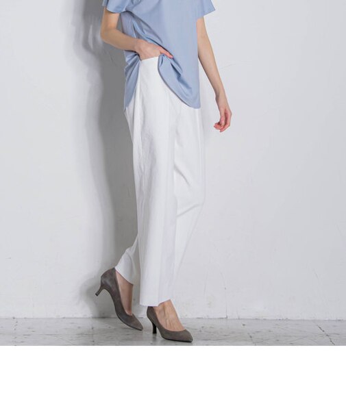 【大きいサイズ】シェルタリングドライワイドパンツ≪洗濯機で洗える/セットアップ対応≫