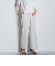 【大きいサイズ】シェルタリングドライワイドパンツ≪洗濯機で洗える/セットアップ対応≫