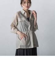 シアーシャツジャケット≪洗濯機で洗える≫