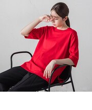 【新色追加/追加生産分入荷】VIS Tシャツニットプルオーバー≪手洗い可能≫