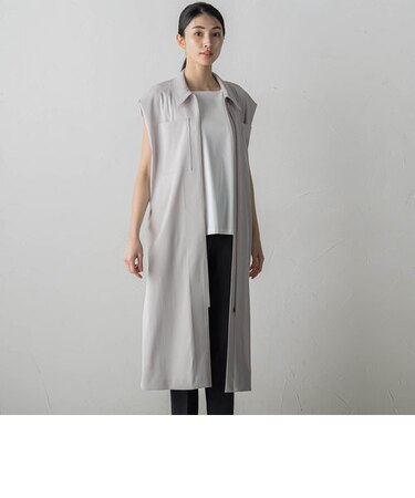 2WAYトリコットジレワンピース≪洗濯機で洗える/防シワ/防透け≫