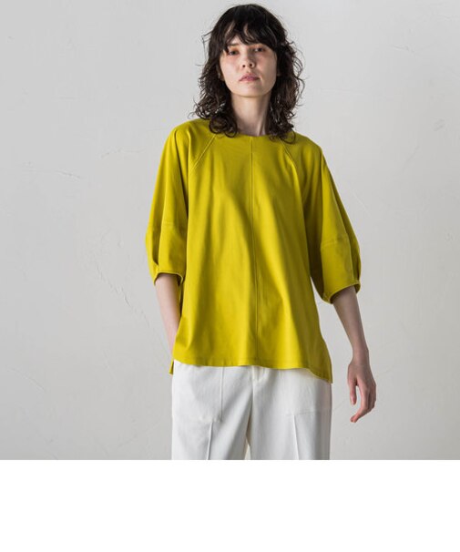 袖コンシャススムースカットソー≪洗濯機で洗える/接触冷感/紫外線防止≫