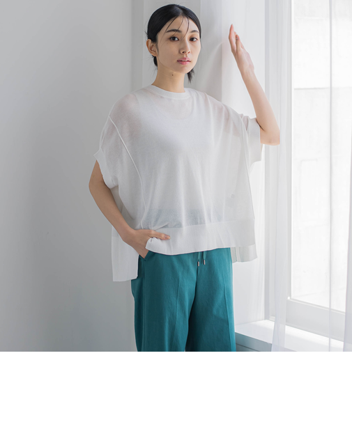 【WEB限定】ドルマンサマーニット≪手洗い可能≫