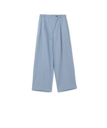 【WEB&一部店舗限定】先染めデニムカバーワイドパンツ≪洗濯機で洗える≫