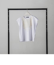 【WEB&一部店舗限定】マッチングフリルカットソー≪手洗い可能≫