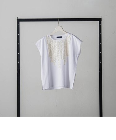 【WEB&一部店舗限定】マッチングフリルカットソー≪手洗い可能≫