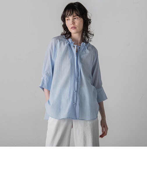 リライムライトローンブラウス≪洗濯機で洗える≫