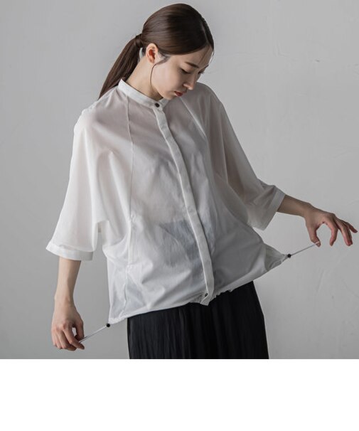 SANDY LAWNブラウス≪洗濯機で洗える/接触冷感/防シワ≫