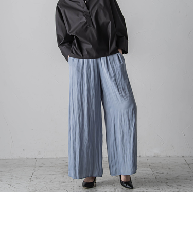 【カタログ掲載】スエードタッチサテンパンツ≪洗濯機で洗える≫