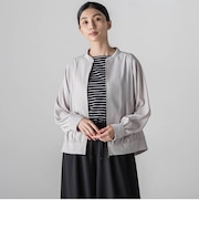 バックサテンジョーゼットジャケット≪洗濯機で洗える≫