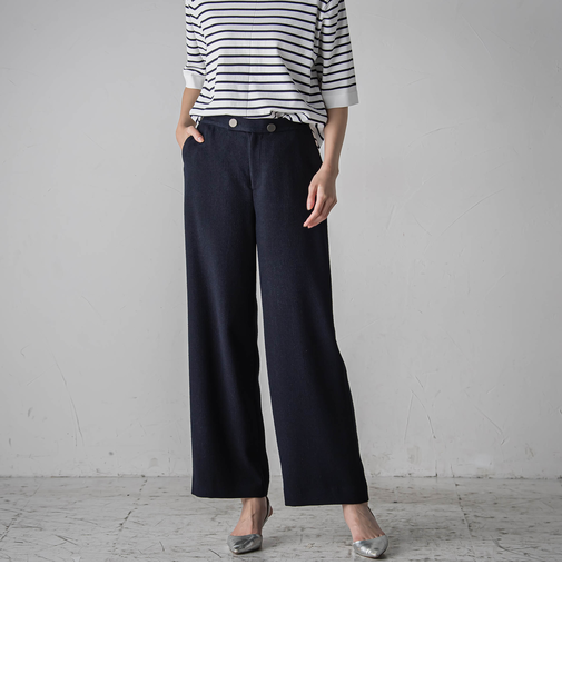 ノンウールツィードパンツ≪洗濯機で洗える/セットアップ対応≫
