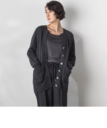 KARLKARLキーネックカーディガン≪手洗い可能≫