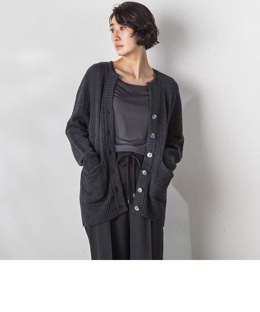 KARLKARLキーネックカーディガン≪手洗い可能≫