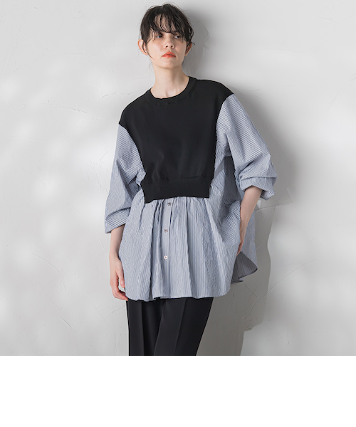 レイヤード風プルオーバー≪手洗い可能≫｜ラエフの通販｜&mall