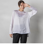 【WEB&一部店舗限定】シアーサテンTブラウス