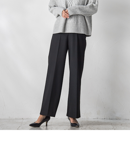 【カタログ掲載】ピクシエスタワイドパンツ≪洗濯機で洗える/セットアップ対応≫