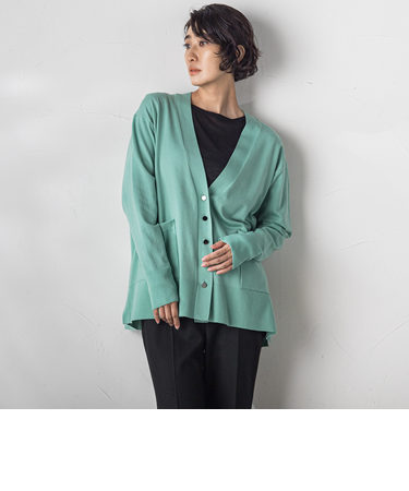 【カタログ掲載】EMPIRE Vネックカーディガン≪手洗い可能≫