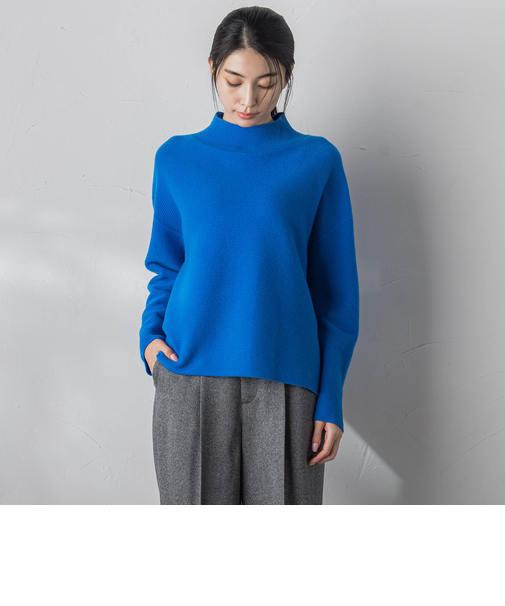 【大きいサイズ/カタログ掲載】CHESSハイネックニットプルオーバー