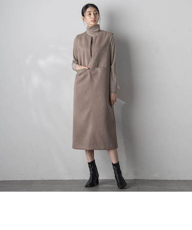 エアニーウールワンピース≪手洗い可能≫