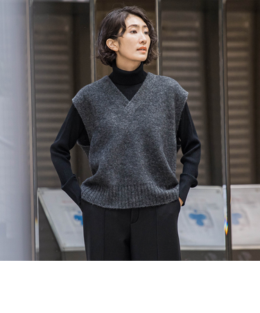 モヘアスパンコールニット≪手洗い可能≫