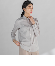 ストライプシャツ≪洗濯機で洗える≫