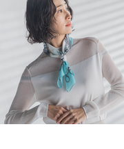 マリンプリントシアースカーフ