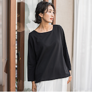 マシュマロポンチカットソー≪洗濯機で洗える≫