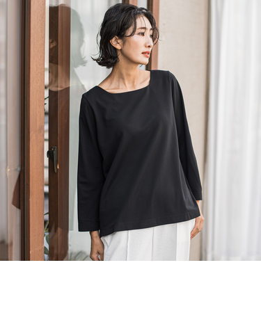 マシュマロポンチカットソー≪洗濯機で洗える≫