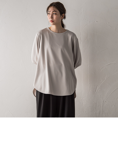 【biyori】”シーンを選ばない”万能Ｔブラウス≪洗濯機で洗える≫