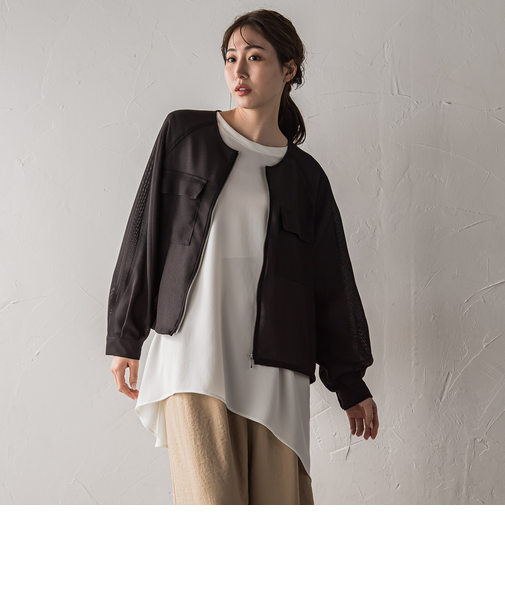 【WEB限定】メッシュブルゾン