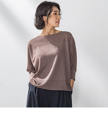 ドルマンスリーブニット≪手洗い可能≫