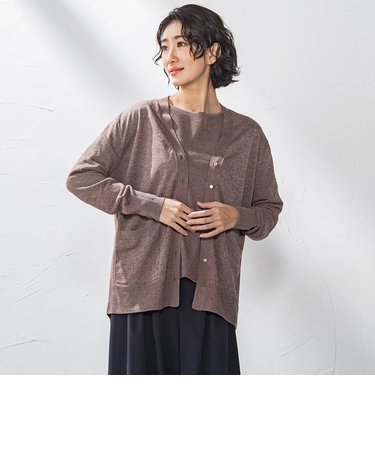 ニットカーディガン≪手洗い可能≫