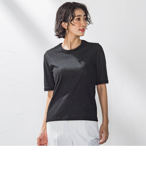 【WEB限定】ラメリブプルオーバー≪手洗い可能≫