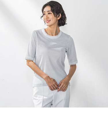 【WEB限定】ラメリブプルオーバー≪手洗い可能≫