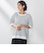 【大きいサイズ】Tシャツ風ボーダーニットプルオーバー≪手洗い可能≫