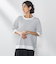 【大きいサイズ】Tシャツ風ボーダーニットプルオーバー≪手洗い可能≫