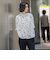 幾何柄ブラウス≪洗濯機で洗える≫