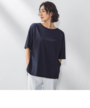 バックサテンカットソー≪洗濯機で洗える≫