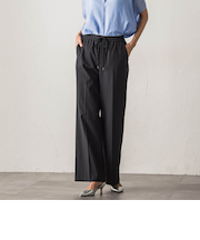 【大きいサイズ】【biyori】シェルタリングドライオックスワイドパンツ≪洗濯機で洗える≫