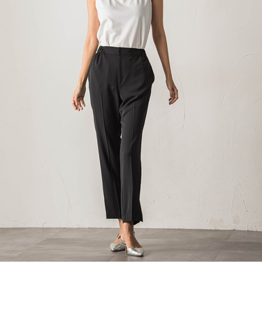 【biyori】テーパードイージーパンツ≪洗濯機で洗える≫